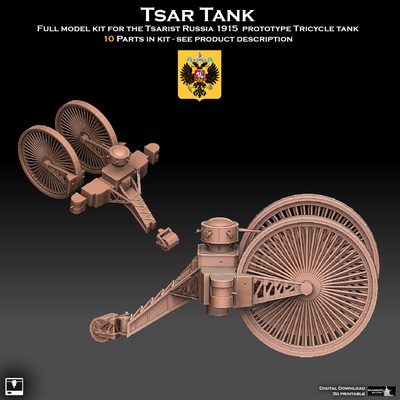 tsar tank pinshape warhammer 3d print model - Mito3D