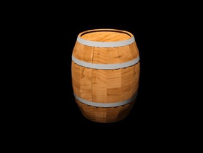 medieval barrel pinshape wooden 3d print model - Mito3D