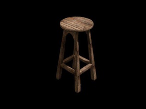 bar stool pinshape seat pub medieval 3d print model - Mito3D