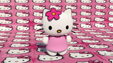 kitty karakteri pinshape girly sevimli kedi 3d print model - Mito3D