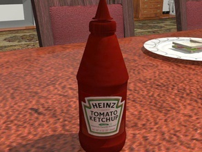 generic sauce bottle pinshape ketchup 3d print model - Mito3D