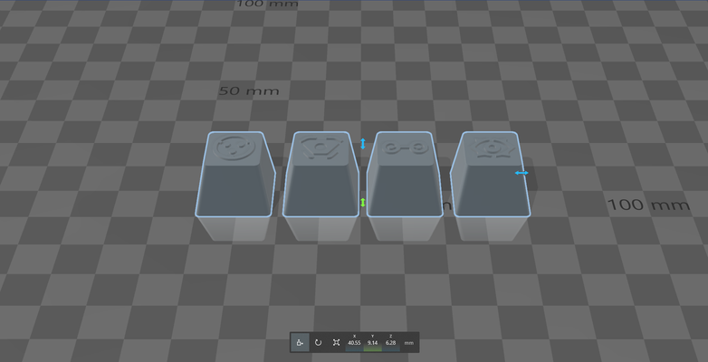 cyper - valorant keycaps pinshape 3d print model - Mito3D