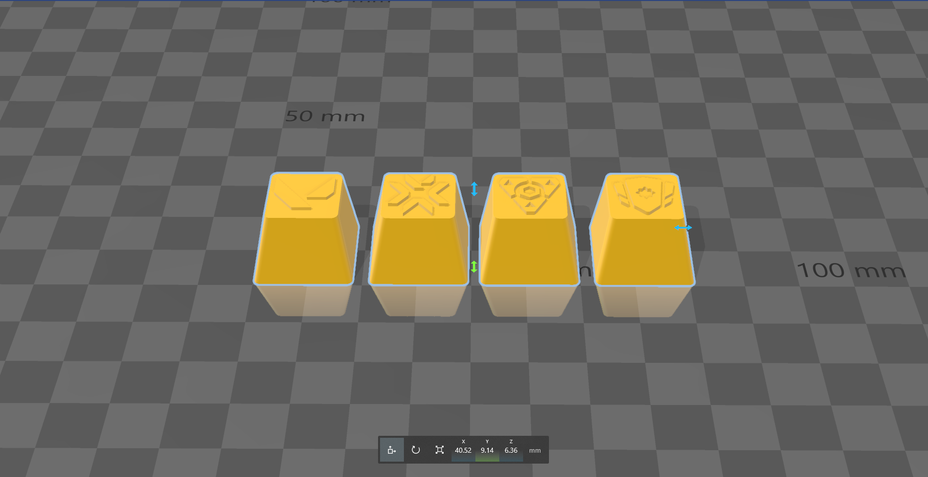 logo - valorant keycaps pinshape 3D print model - Mito3D