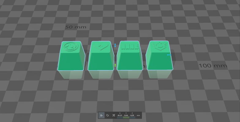 sauge vaillant keycaps forme d'épingle 3d print model - Mito3D