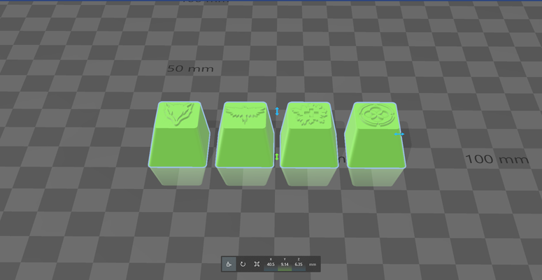 skye valoroso keycaps forma spillo 3d print model - Mito3D