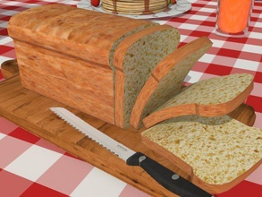 loaf bread pinshape fresh 3d print model - Mito3D