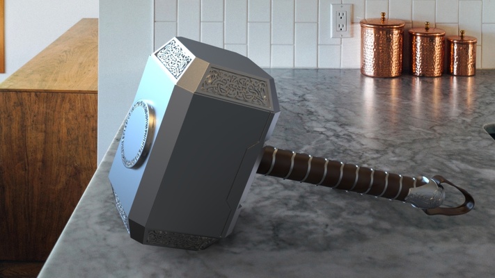 mjolnir pinshape thor 3d print model - Mito3D