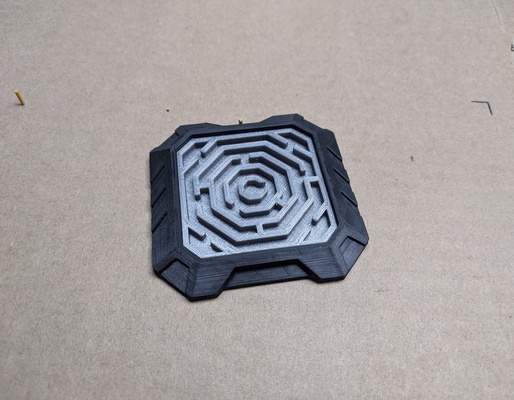 cyber labyrinthe forme d'épingle 3d print model - Mito3D