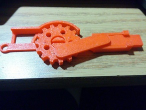 toy piston pinshape motion mechanical keychain gear 3d print model - Mito3D
