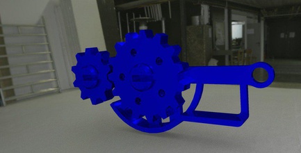 keychain gearbox pinshape 3d-design 3d print model - Mito3D