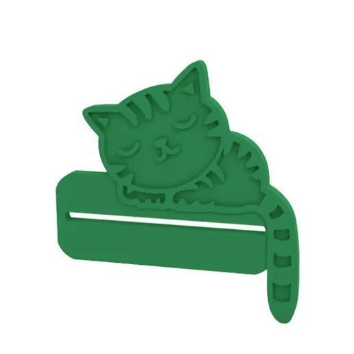 pasta dentes espremedor alfinete gato 3D print model - Mito3D