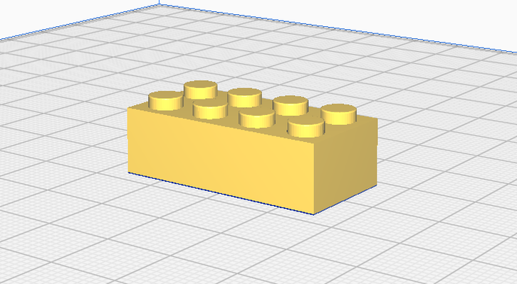 lego clássico tijolo alfinete lego brick 3d print model - Mito3D