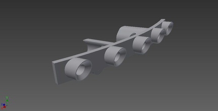 traxxas curved led light bar pinshape supportless slash rustler rc lightbar strip leds curve 3d print model - Mito3D