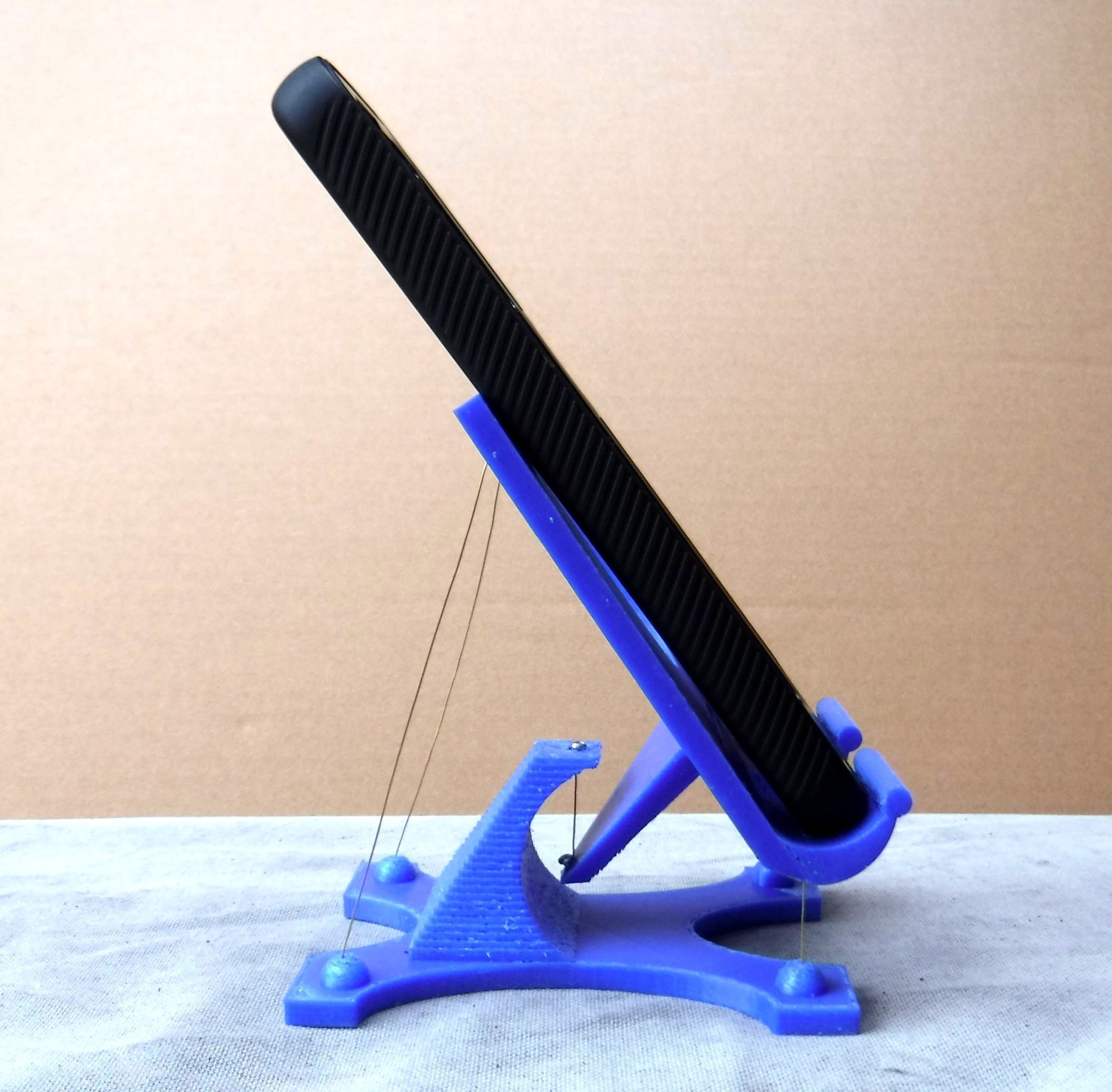 tensegridade phone ficar pé alfinete stand 3D print model - Mito3D