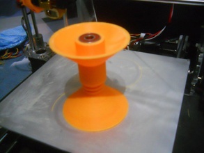 einstellbare Gewinde filament spool holder pinshape Halter reel 3d print model - Mito3D