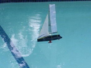 velero pinshape agua vehículo navegación vela printrbot makerbot reto makeitfloat flotador ingeniería monedas catchthewind barco 3d print model - Mito3D