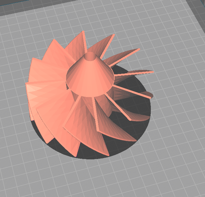 turbine pinshape 3d print model - Mito3D