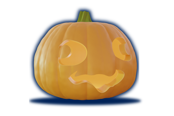 jack-o-lantern - chunky solid hollow versions pinshape 3d print model - Mito3D