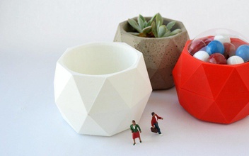 bucky bowls pinshape moma geometry geodesic dome buckminster fuller 3d print model - Mito3D