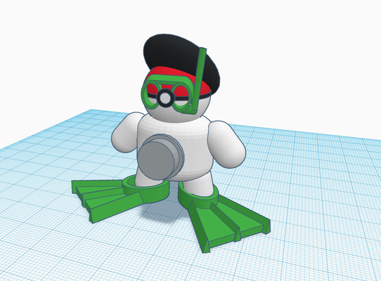 pokeswimmer forma spillo pokemon 3d print model - Mito3D