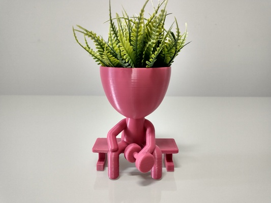 robert planta maceta florero plantador forma alfiler plant 3d print model - Mito3D