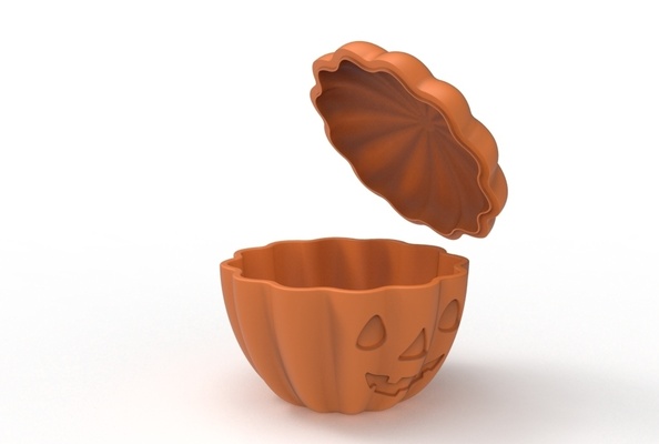 pumpkin bowl urn pinshape 3d print model - Mito3D