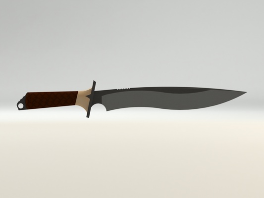 classic knife pinshape 3d print model - Mito3D