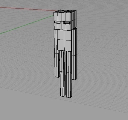 enderman alfinete minecraft 3d print model - Mito3D