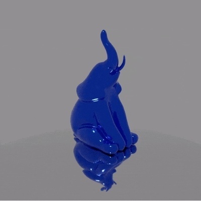 elephant sculpture no supports needed pinshape 3d print model - Mito3D