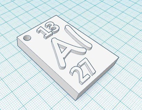 portachiavi in alluminio pinshape keychain l'alluminio tavola periodica 3d print model - Mito3D