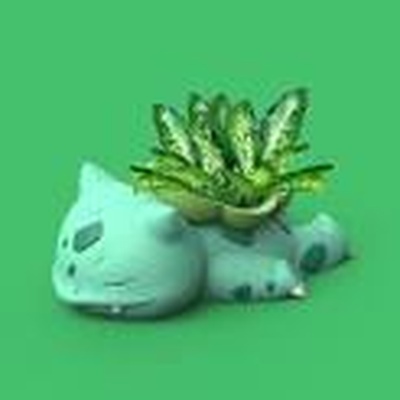 bulbasauro plantador alfinete pokémon 3d print model - Mito3D