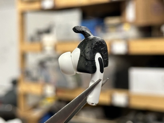 airpods pro v2 punta ala forma alfiler 3d print model - Mito3D