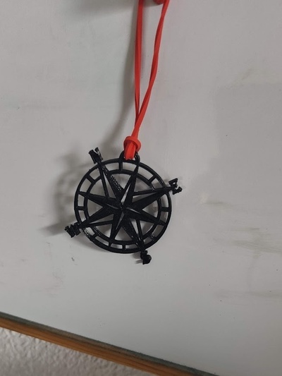 llavero br jula iğne şekli 3d print model - Mito3D