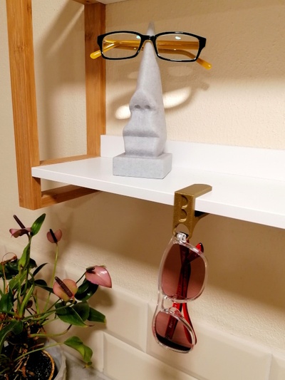 clip glasses pinshape 3d print model - Mito3D