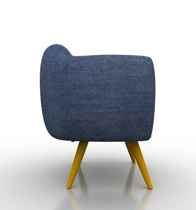 célibataire siège canapé chair jeans couch 2 forme d'épingle 3d print model - Mito3D