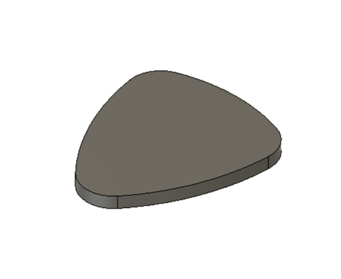 guitar pick pinshape 3d print model - Mito3D