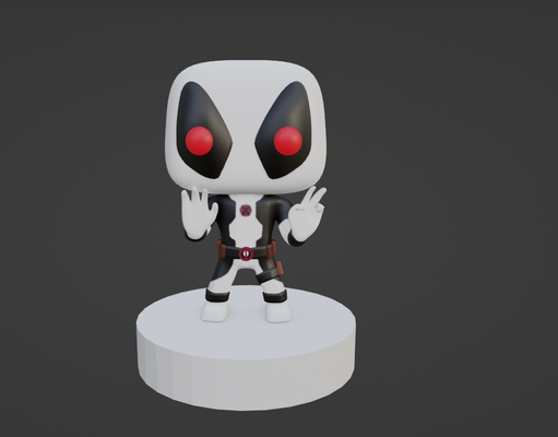 deadpool funko pop iğne şekli hayret comix 3d print model - Mito3D