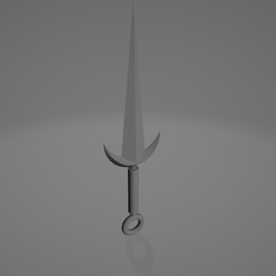 minato kunai pinshape naruto 3d print model - Mito3D