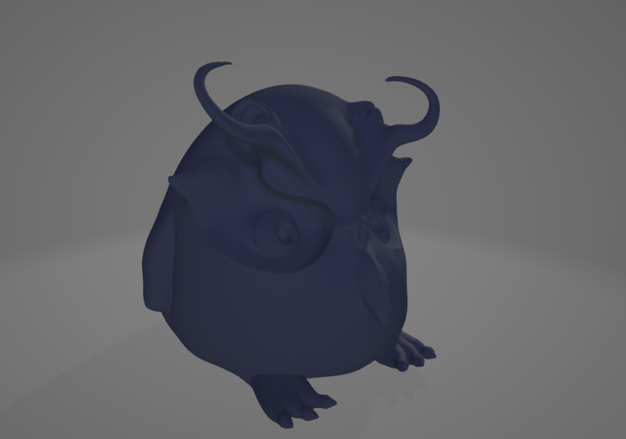 devil owl pinshape 3D print model - Mito3D