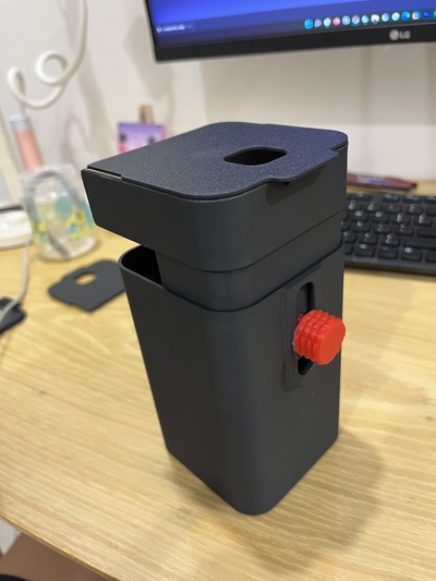 desk mounted trash bin pinshape mini-trash 3d print model - Mito3D