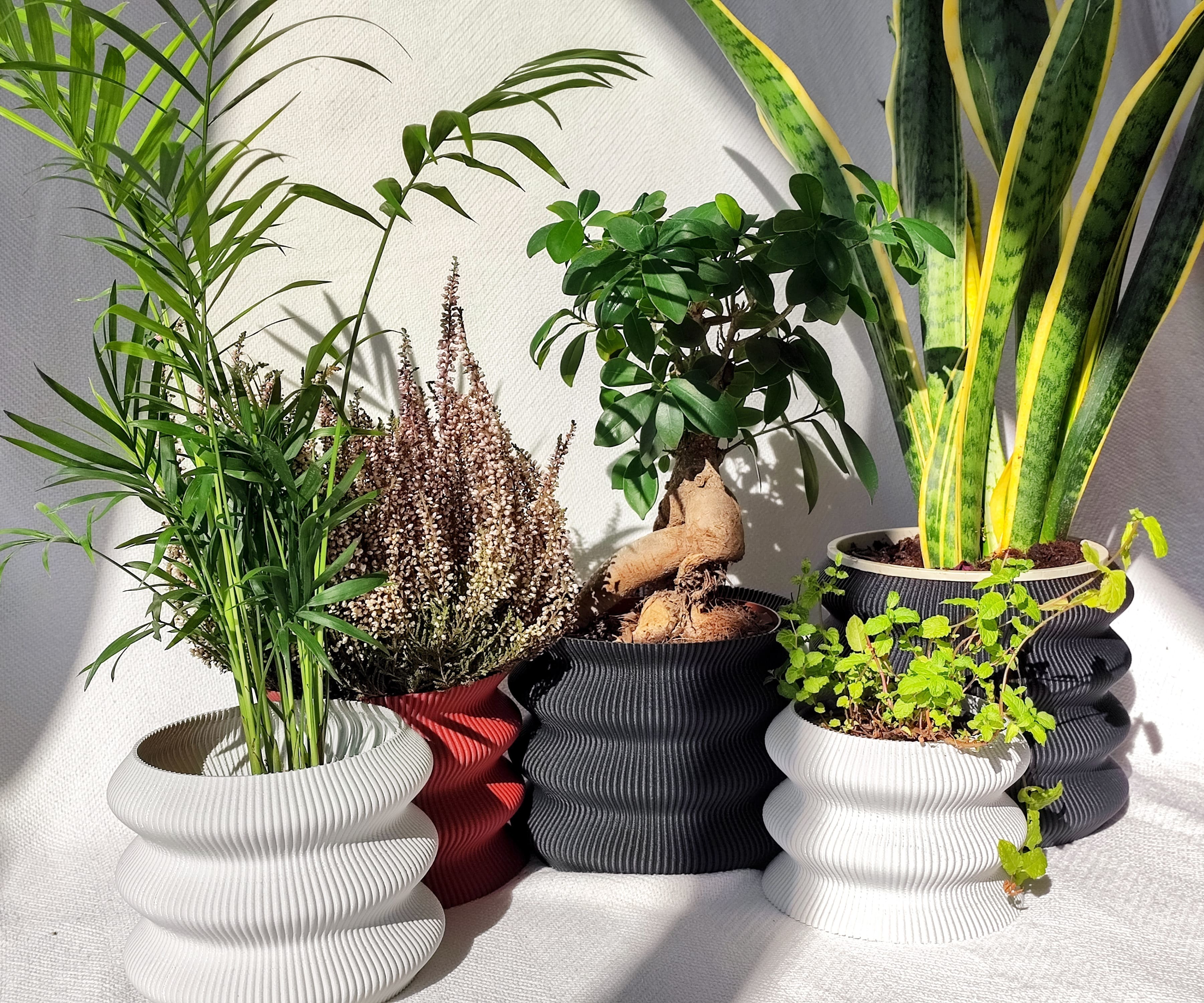 oméga jardinières forme d'épingle jardin 3D print model - Mito3D