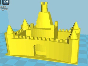molde castillo arena pinshape disegno 3d 3d print model - Mito3D