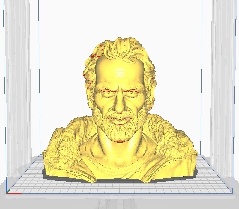 buste almiar mugre caminando muerto forma alfiler muertos vivientes 3D print model - Mito3D