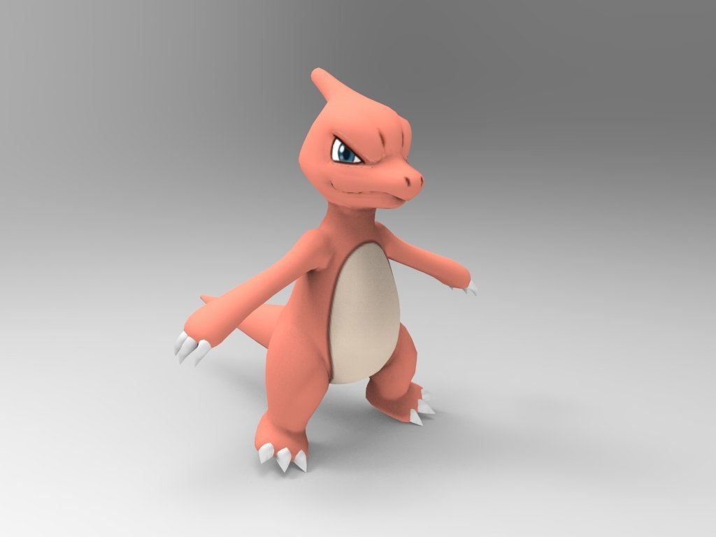 charmeleon pinshape pokemon 3D print model - Mito3D