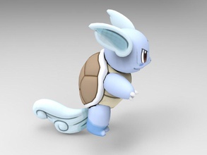 wartortle pinshape pokemon 3d print model - Mito3D