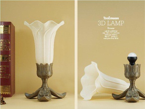 flower lamp pinshape tbulb toolmoon lamps 3d print model - Mito3D