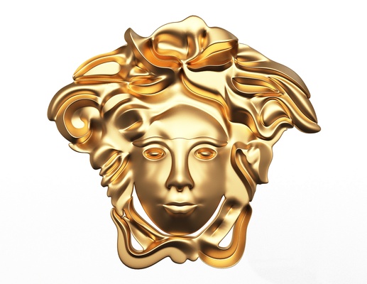 versace logotipo alfinete 3d print model - Mito3D