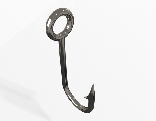 fish hook pinshape 3d print model - Mito3D