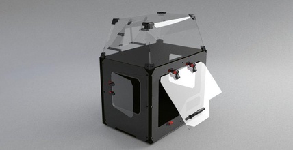 makerbot replicator2 l'épreuve poussière boîtier pinshape Conception 3d 3d print model - Mito3D