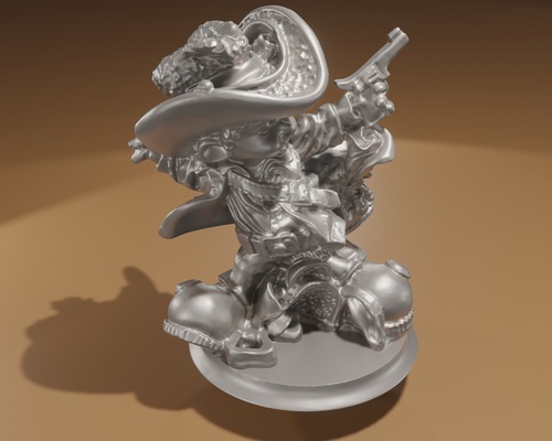 cowboy pinshape 3d print model - Mito3D